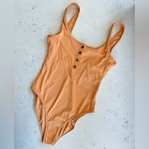 NWT L*Space Float On One-Piece Swimsuit in Cantaloupe